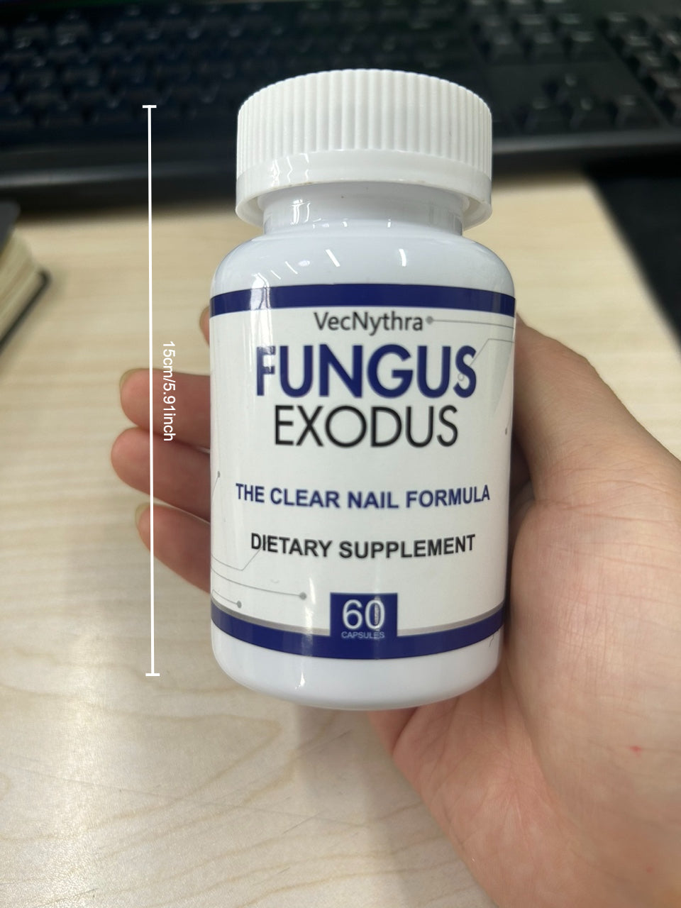 VecNythra Fungus Exodus The Clear Nail Formula Pills, Fungus Nails Probiotic (60 Capsules)
