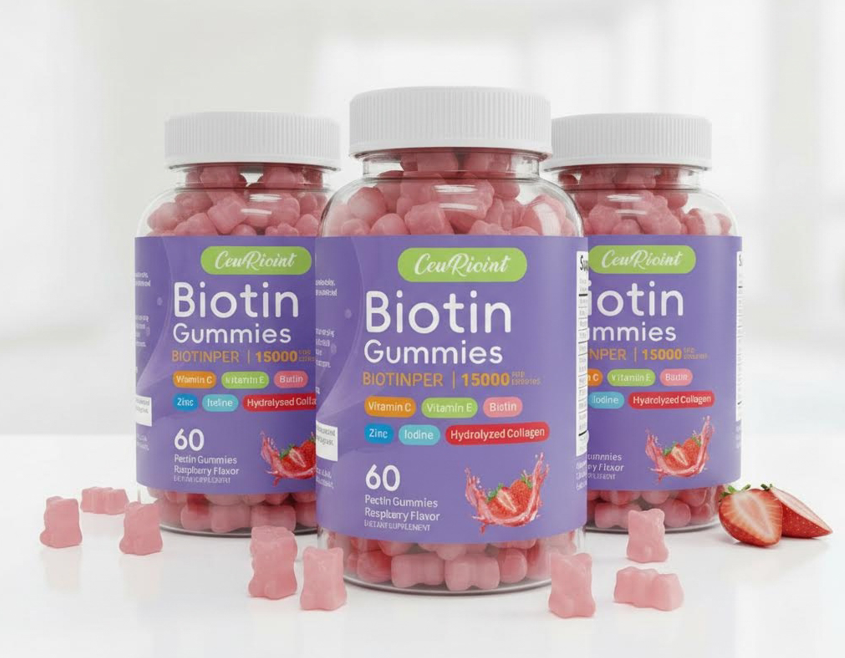 CeuRioint Hair, Skin & Nails Collagen - with Biotin, Vitamin C, E - Supports Faster Growth Hair and Nails, Healthy Skin - 60pcs