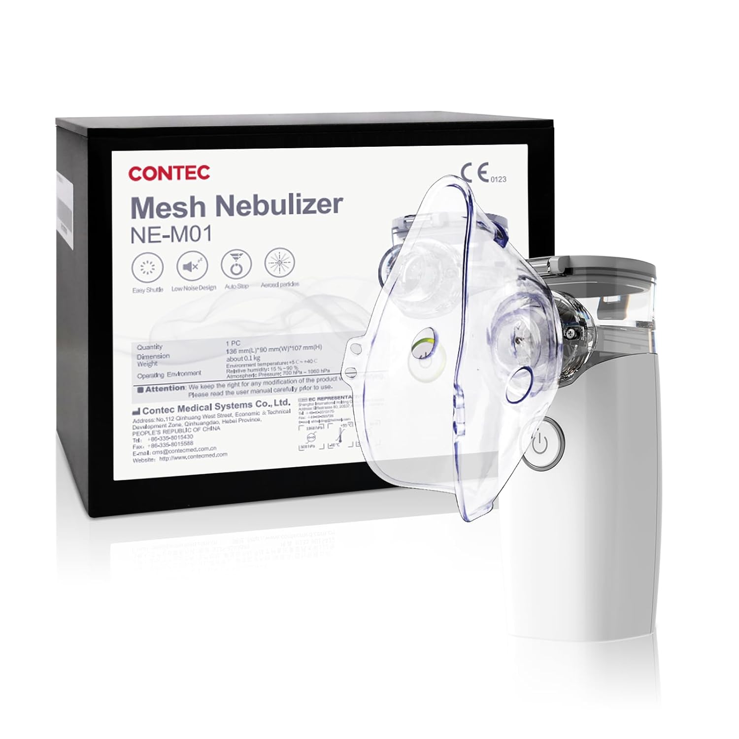 PUPCA Mesh Nebulizer for Dogs Handheld Steam Inhalers Nebulizer Machine for Animals with Mask